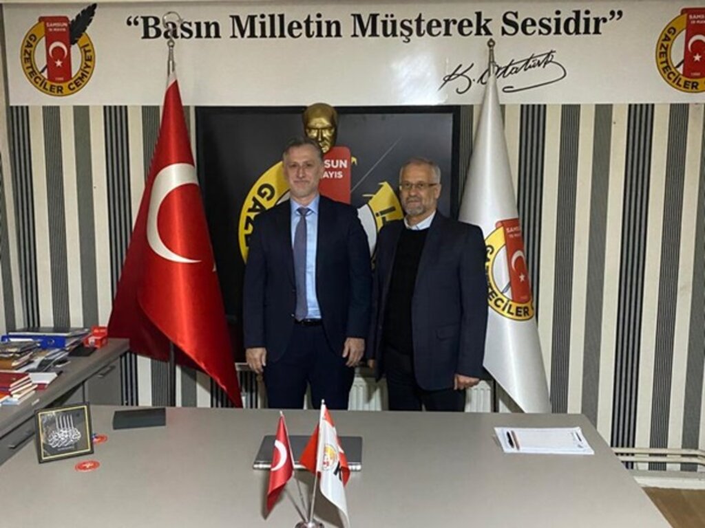 Tamgacı Samsun 19 Mayıs Gazeteciler Cemiyeti’ni Ziyaret Etti