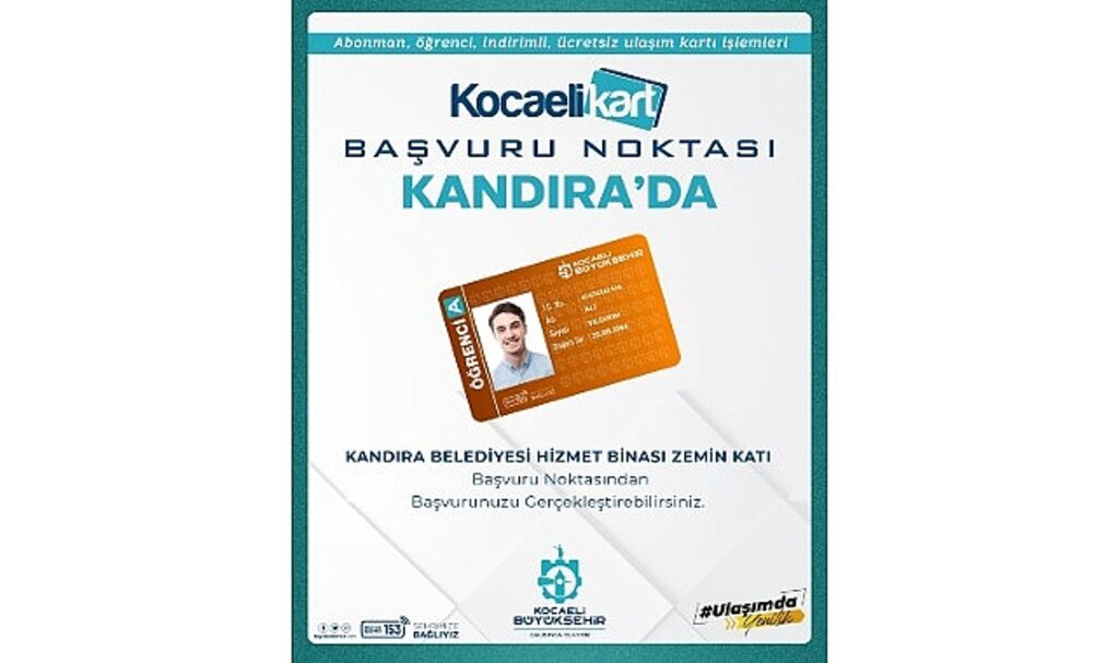 Büyükşehir'den Kandıra'ya Seyahat Kartları Ofisi