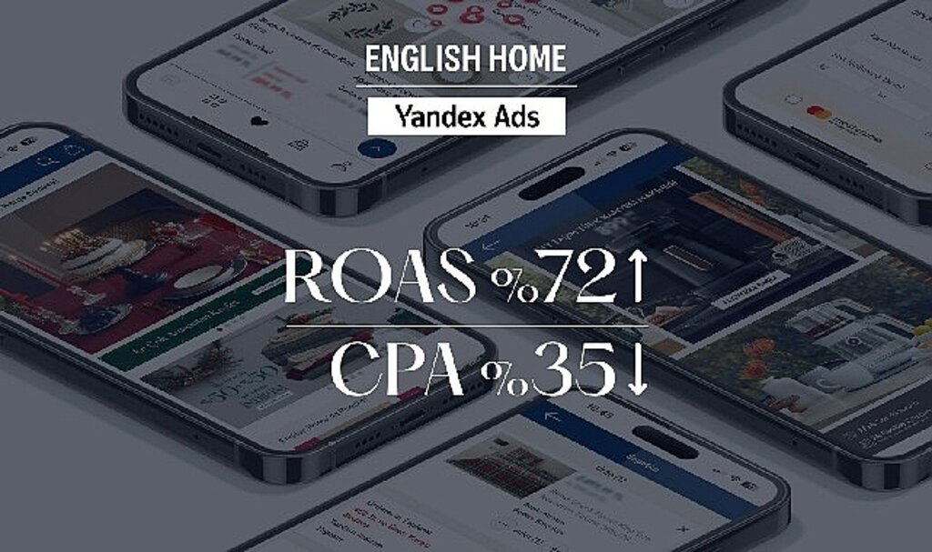 English Home, Yandex Ads iş birliği ile Efsane Cuma döneminde reklam harcama getirilerini %72 artırdı