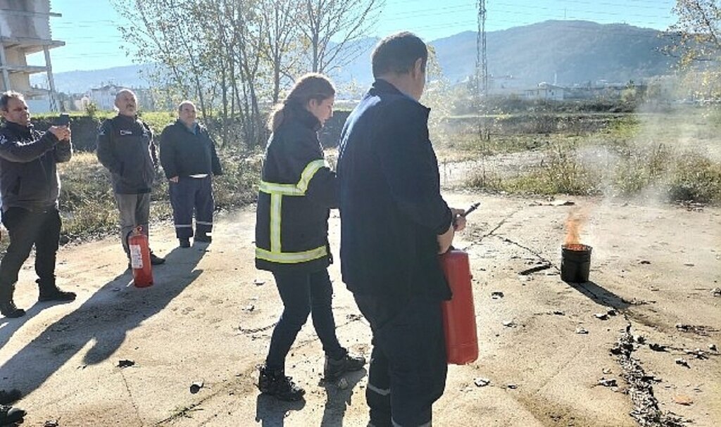 İtfaiyeden KOÜ Teknopark'a eğitim