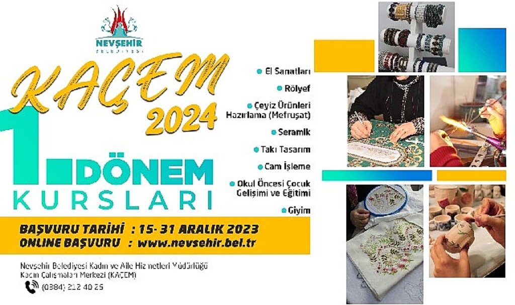Kaçem'de kadınlar için yeni kurslar açılacak