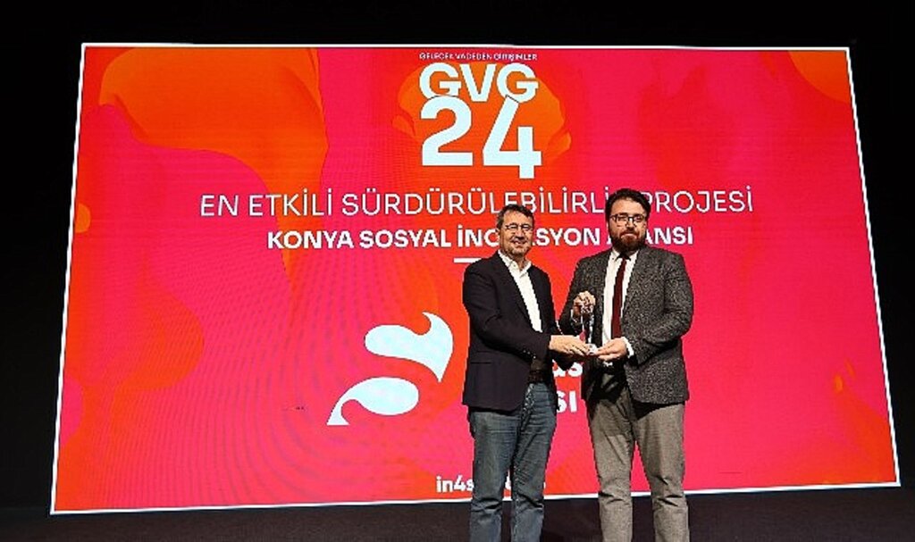 Konya Büyükşehir Belediyesi Sosyal İnovasyon Ajansı'na ''En Etkili Sürdürülebilirlik'' Ödülü