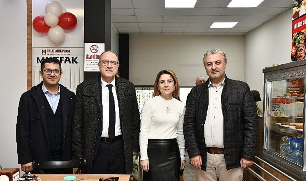 Malkara belediyesi başkanı Ulaş Yurdakul halk lokantası'nın açılışına katıldı