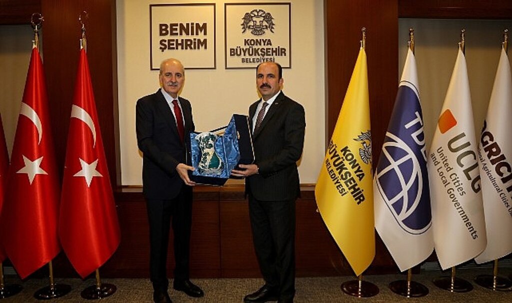 TBMM Başkanı Numan Kurtulmuş, Başkan Altay'ı Ziyaret Etti