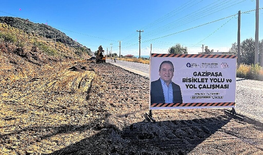 Alanya- Gazipaşa arasına 13 km'lik yeni bisiklet yolu yapılıyor