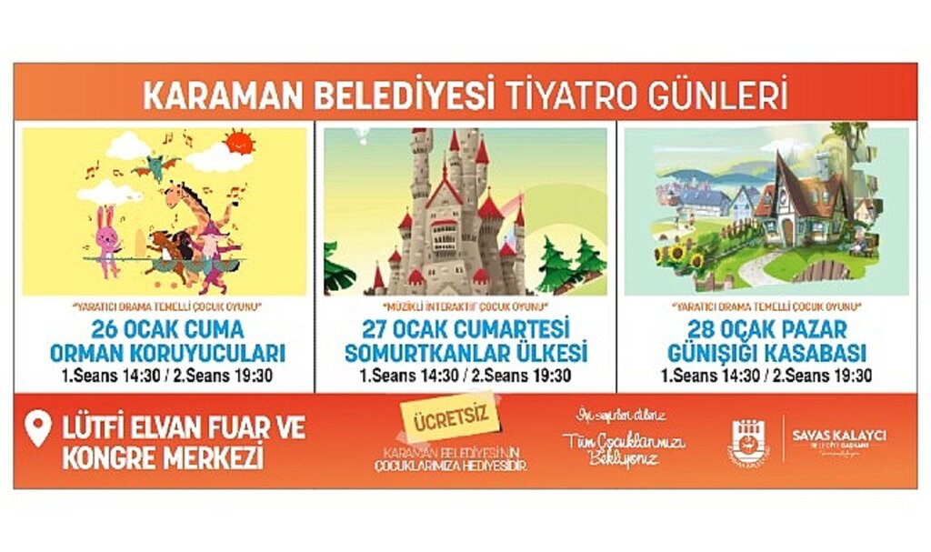 Karaman Belediyesi'nden çocuklara yarıyıl tatili hediyesi