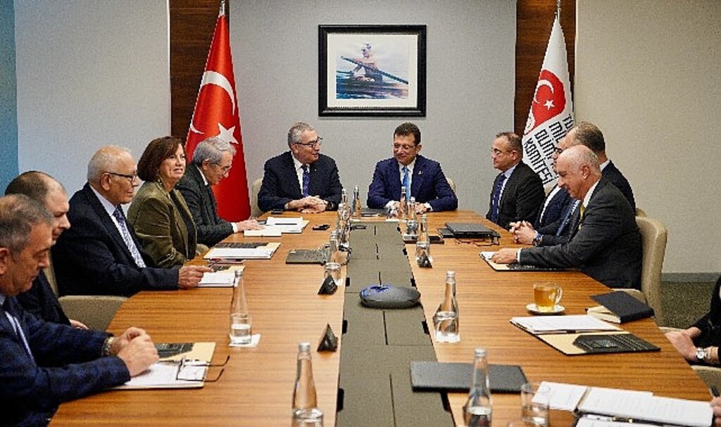 Milli Olimpiyat Komitesi toplantısına misafir oldu