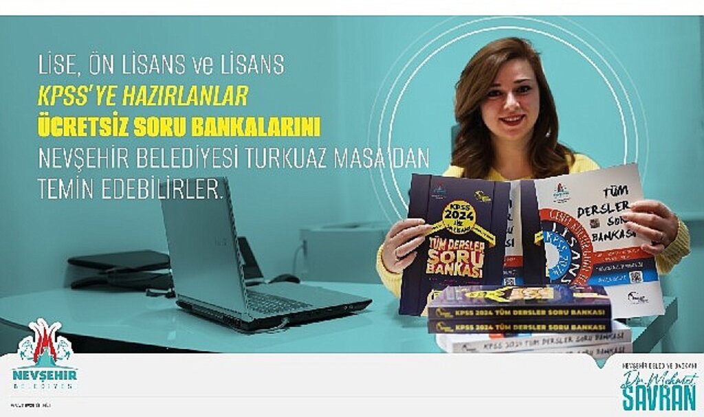 Nevşehir belediyesi'nden kpss adaylarına soru bankası desteği