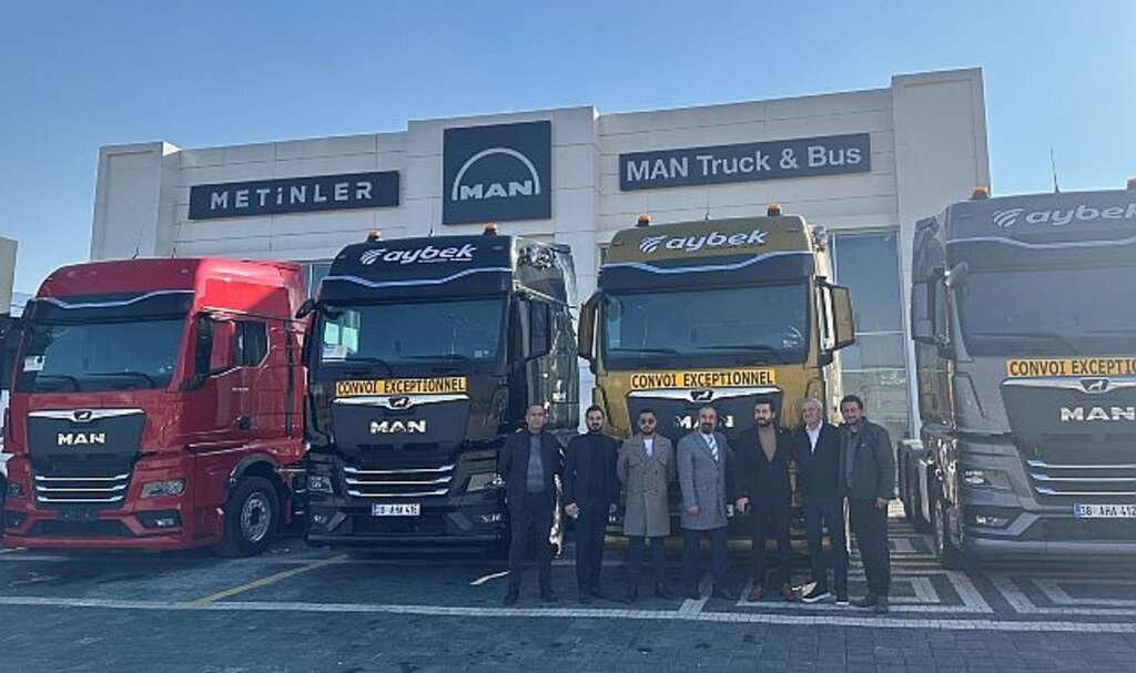 Aybek Uluslararası Nakliyat Avrupa ve Asya'daki nakliye ağını yeni MAN çekicilerle güçlendirdi