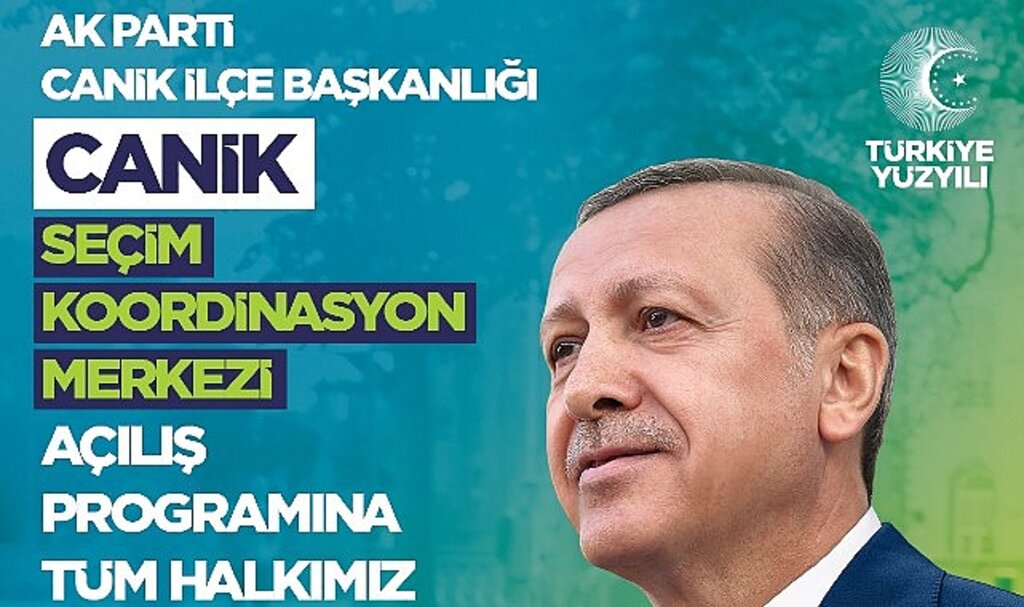 Cumhur İttifakı AK Parti Canik Seçim Koordinasyon Merkezi Açılıyor