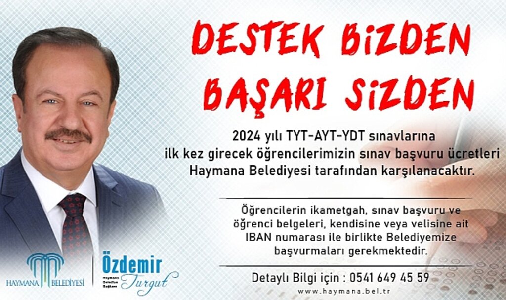 Üniversite Sınav Ücretleri Belediye'den
