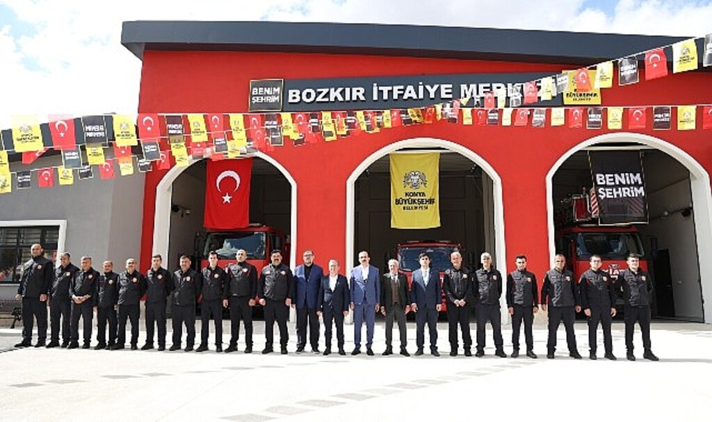 Başkan Altay Bozkır Otogarı ve İtfaiye Merkezi'ni Açtı