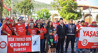 Çeşme'de 1 Mayıs coşkusu