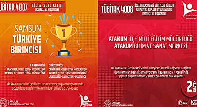 Samsun'dan TÜBİTAK Destekleme Programlarında Büyük Başarı