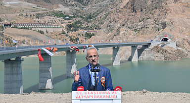 BAKAN URALOĞLU YUSUFELİ MERKEZ VİYADÜĞÜ AÇILIŞ TÖRENİNE KATILDI