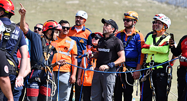 TELEFERİKTE GERÇEĞİ ARATMAYAN TATBİKAT