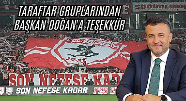 Samsunspor Taraftar Gruplarından Başkan Doğan'a teşekkür