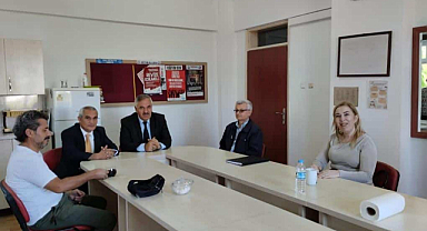 İLÇE MİLLÎ EĞİTİM MÜDÜRÜ DEĞERMENCİ'NİN ALTINYAPRAK İLKOKULU ZİYARETİ