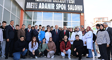Tatar, İlkadım Belediyesi Mete Adanır Kapalı Spor Salonu'nu ziyaret etti.