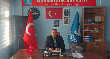 DSP TERME İLÇE BAŞKANI BOZ'DAN YENİ YIL MESAJI