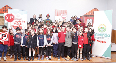 İLKADIM'DA 'KARAGÖZ İLE TRAFİK EĞİTİMİ'