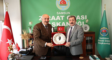 Vali, Samsun Ziraat Odası'nı ziyaret etti.