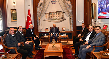 BAŞKAN SEMİZ VALİ YILDIRIM'I ZİYARET ETTİ