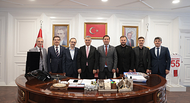 KURNAZ, KOSOVA MAMUŞA BELEDİYE BAŞKANI ABDULHADİ KRASNİQİ’Yİ AĞIRLADI