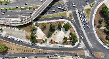 GENÇLİK PARKI KAVŞAĞINA BÜYÜKŞEHİR’DEN BAŞARILI DOKUNUŞ