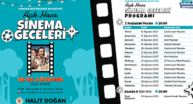 BÜYÜKŞEHİR’DEN İLÇELERDE AÇIK HAVA SİNEMA GECELERİ