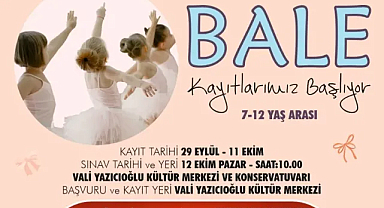 Bale kursu kayıtları başladı