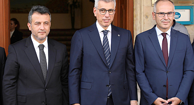 BAŞKAN DOĞAN, SAĞLIK BAKAN MEMİŞOĞLU’NU AĞIRLADI