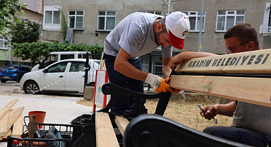 İlkadım’ın parklarına estetik dokunuş