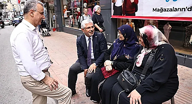 Kurnaz esnaf ziyaretlerini sürdürüyor