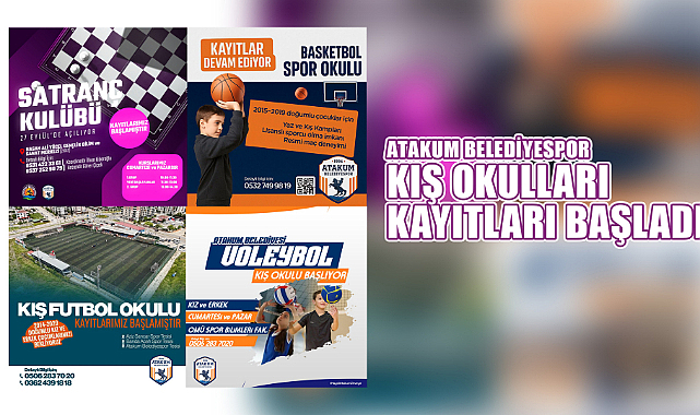 'Atakum Belediyespor Kış Okulları' kayıtları başladı