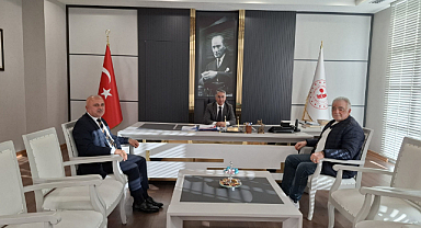 Akman, Canik Kaymakamı Sayın Şeref Aydın’ı makamında ziyaret etti.