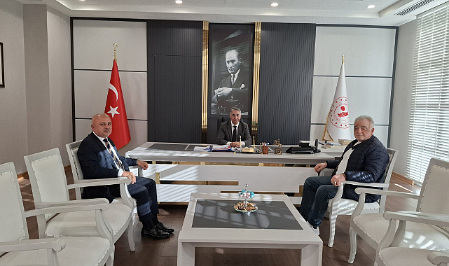 Akman, Canik Kaymakamı Sayın Şeref Aydın’ı makamında ziyaret etti.