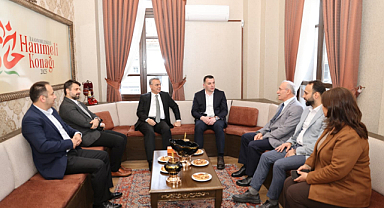 Başkan İhsan Kurnaz, Başkan Harun Kalıntaş'ı Ağırladı