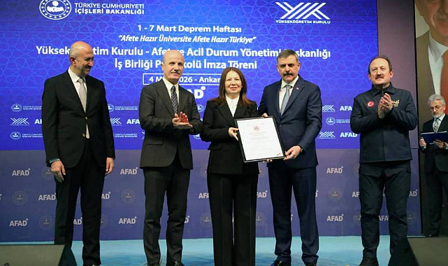 YÖK ve AFAD arasında “Afete Hazır Üniversite” için imzalar atıldı