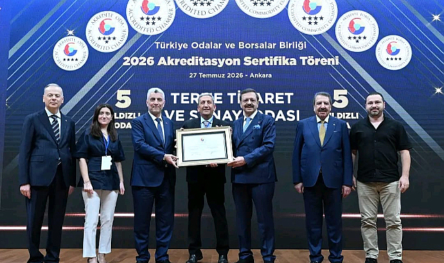 Terme Ticaret ve Sanayi Odası 5 Yıldızlı Akreditasyon Sertifikasını Bakan Prof. Dr. Ömer Bolat’tan aldı