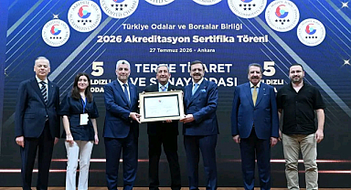 Terme Ticaret ve Sanayi Odası 5 Yıldızlı Akreditasyon Sertifikasını Bakan Prof. Dr. Ömer Bolat’tan aldı
