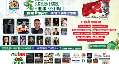 Atakum Belediyesi Geleneksel Fındık Festivali başlıyor
