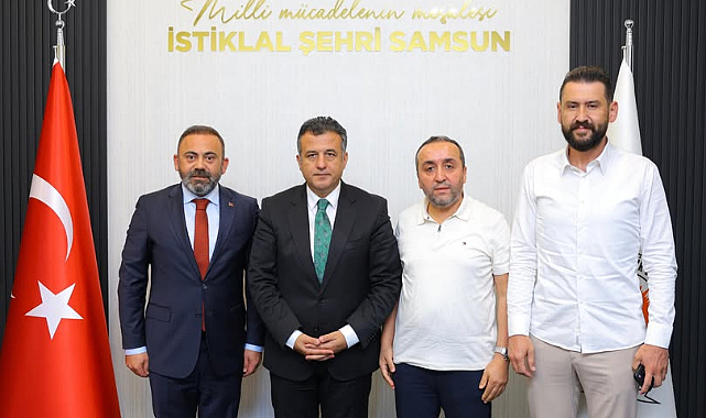 Başkan,Halit Doğan’ı makamında ziyaret ettik.