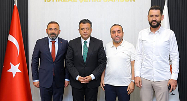 Başkan,Halit Doğan’ı makamında ziyaret ettik.