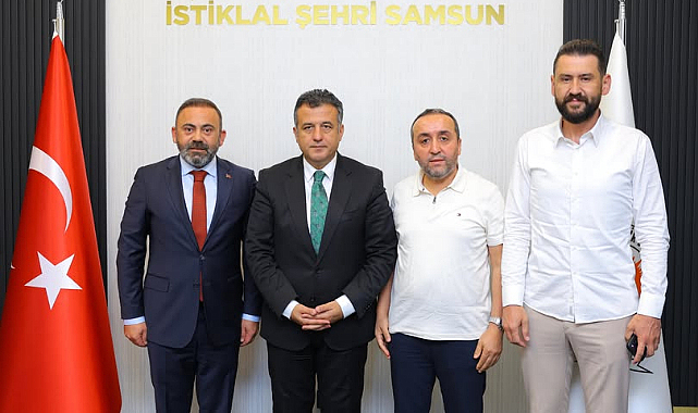 Başkan,Halit Doğan’ı makamında ziyaret ettik.