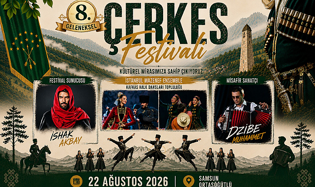 SAMSUN'DA KAFKAS RÜZGARI ESECEK: 8. GELENEKSEL ÇERKES FESTİVALİ BAŞLIYOR!