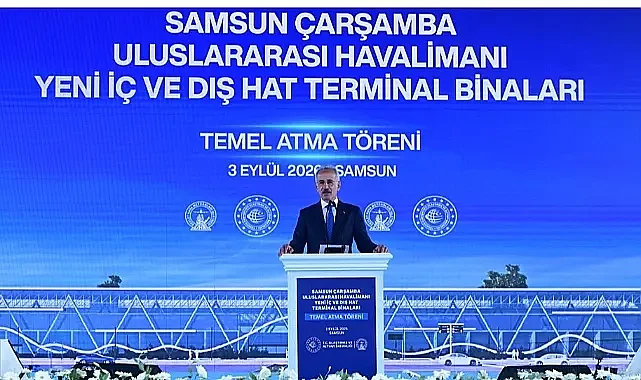 SAMSUN ÇARŞAMBA HAVALİMANI'NIN YOLCU KAPASİTESİ 3 MİLYONA ÇIKIYOR