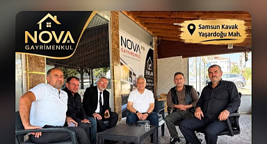 Başkan'dan Nova Gayrımenkule Ziyaret